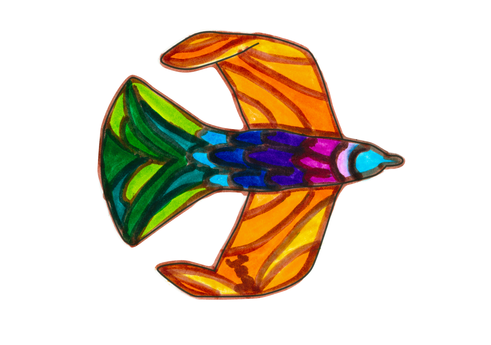 自由飛翔的天氣鳥