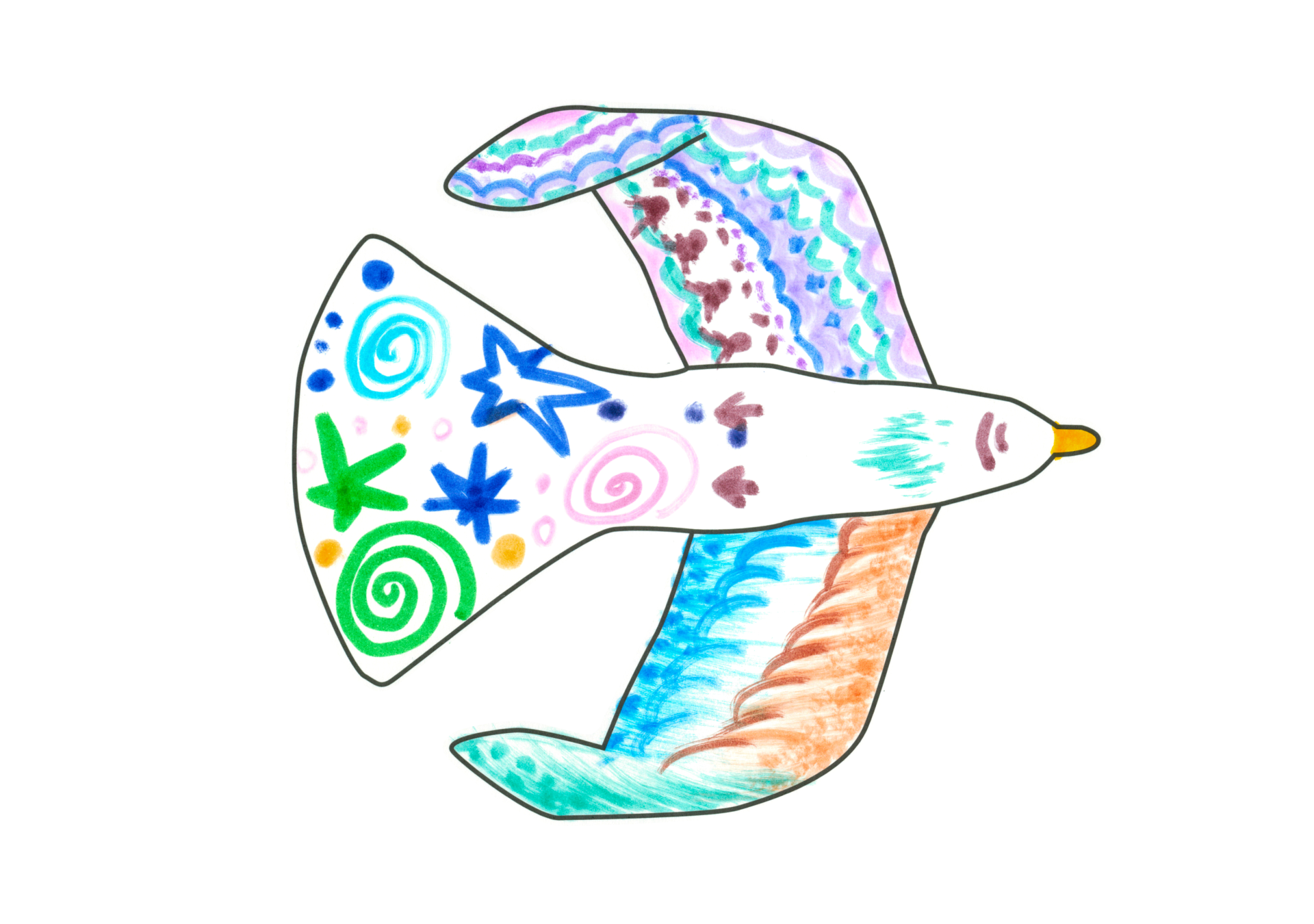 自由飛翔的天氣鳥