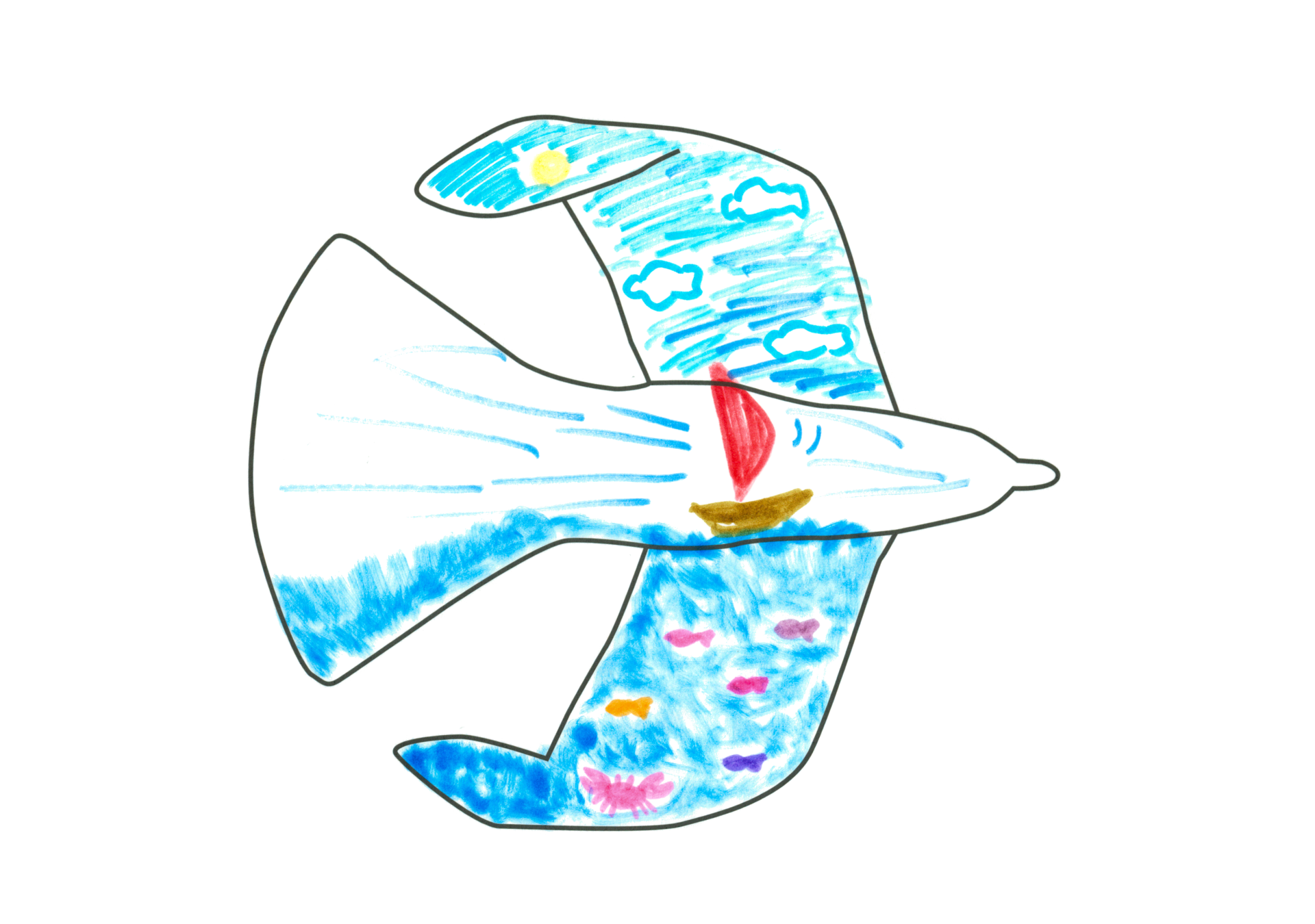 自由飛翔的天氣鳥
