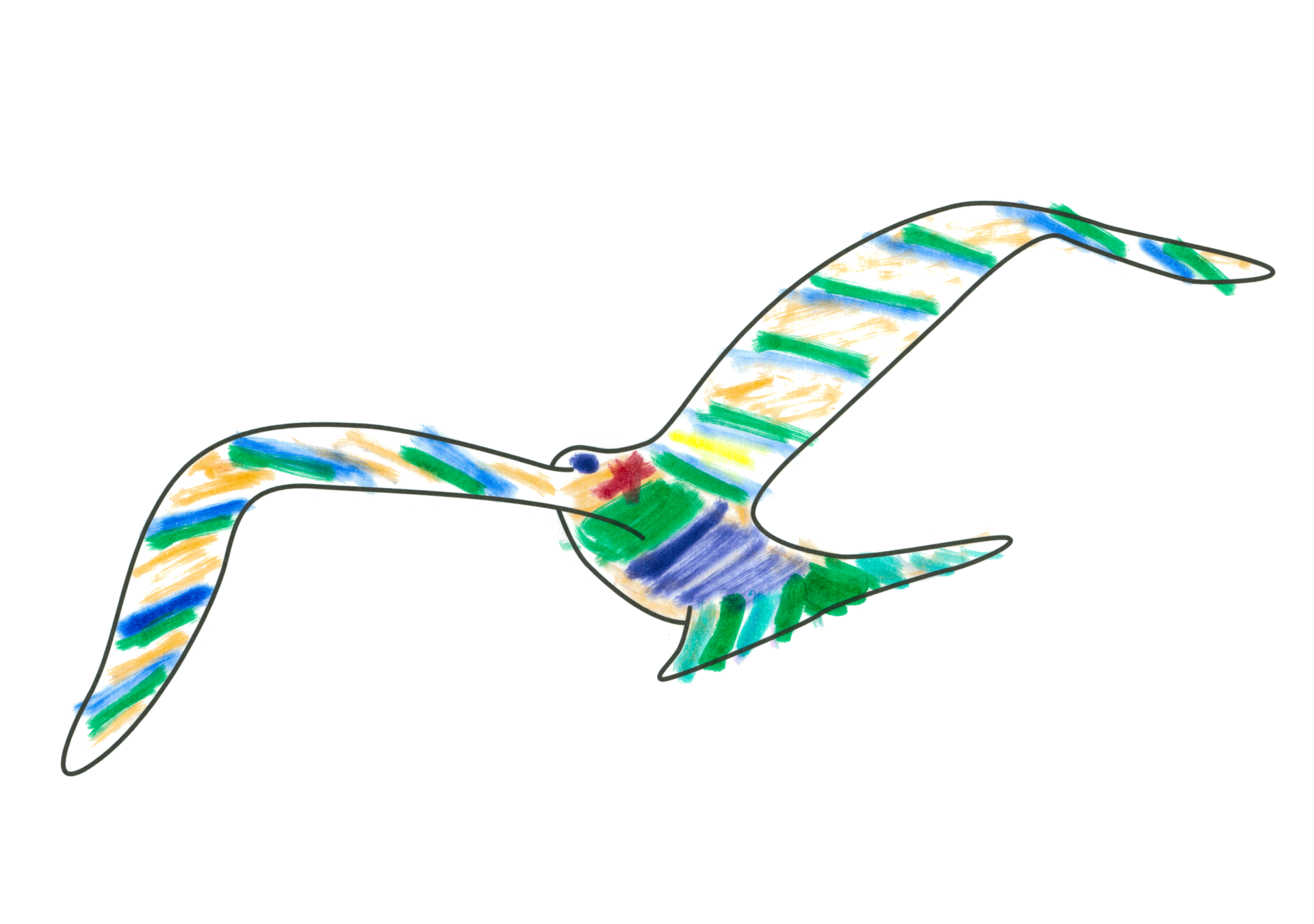 自由飛翔的天氣鳥