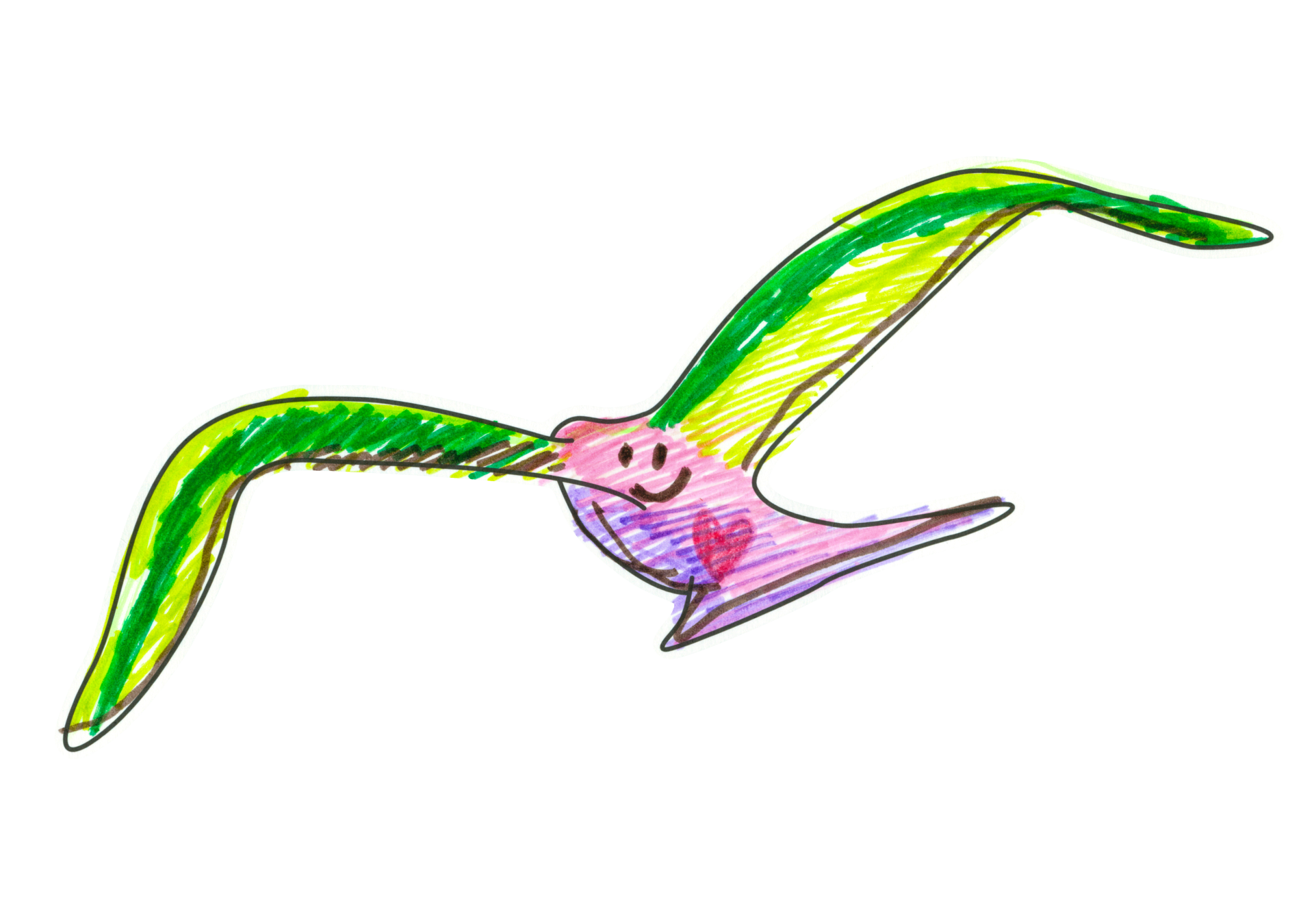 自由飛翔的天氣鳥