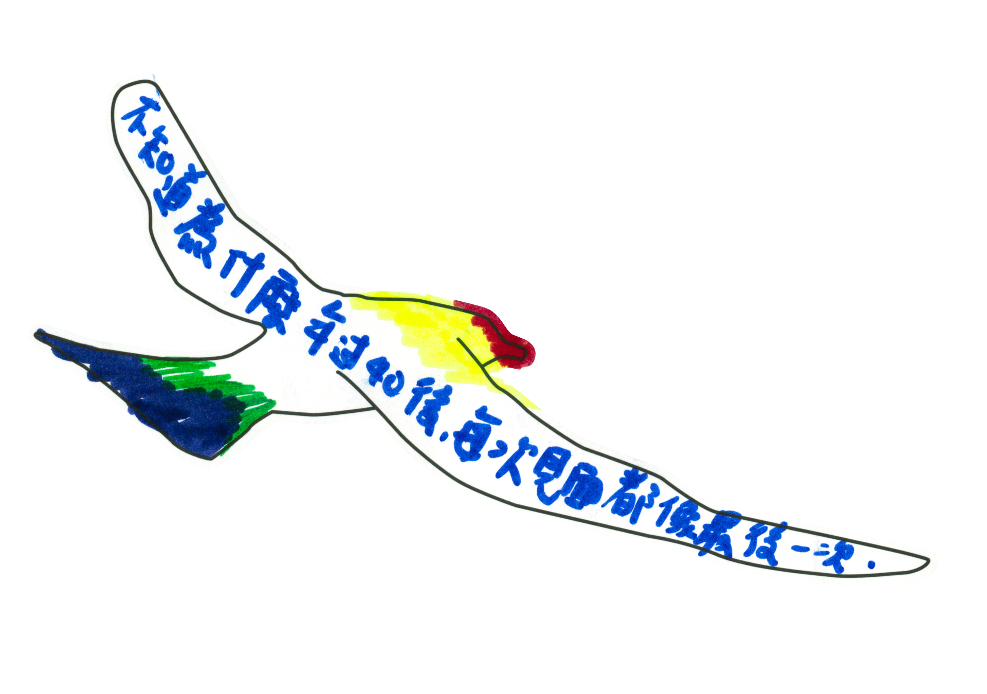 自由飛翔的天氣鳥