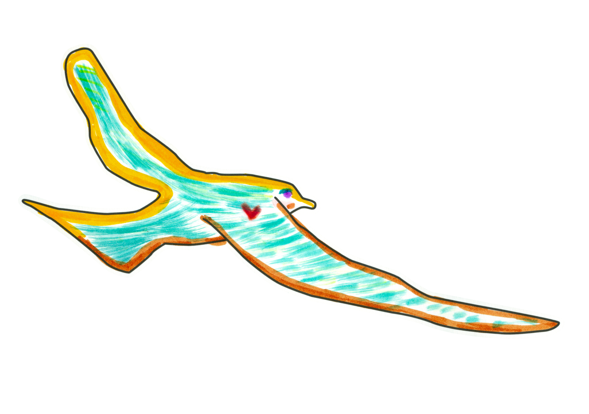自由飛翔的天氣鳥