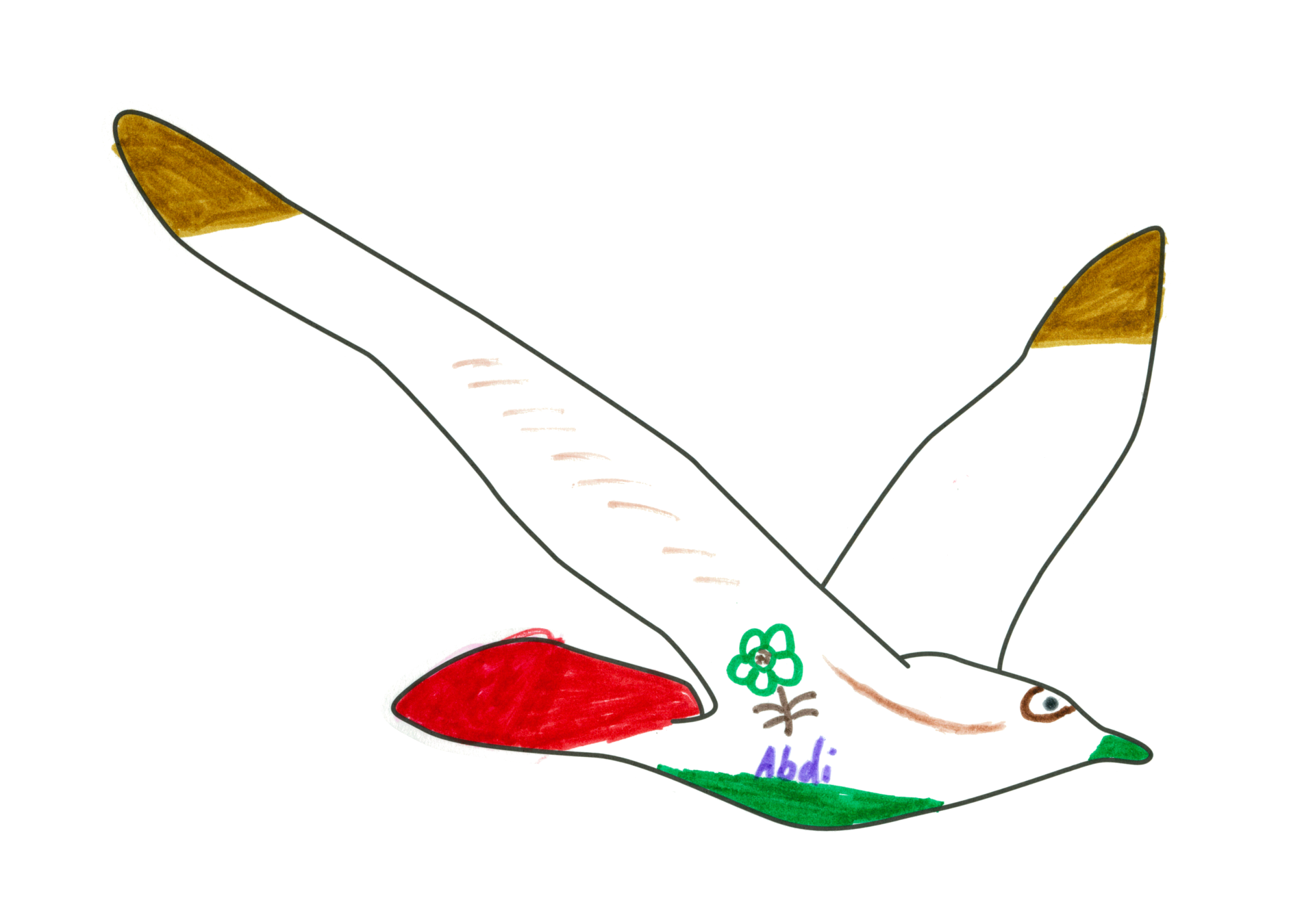 自由飛翔的天氣鳥