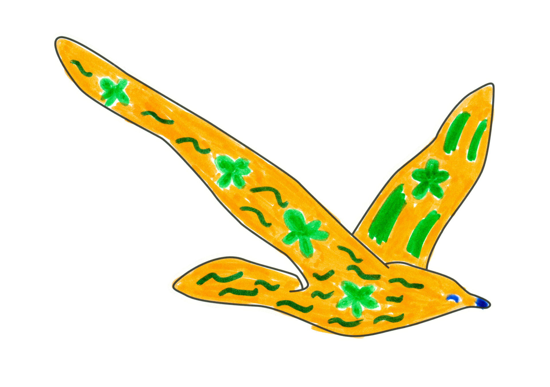 自由飛翔的天氣鳥