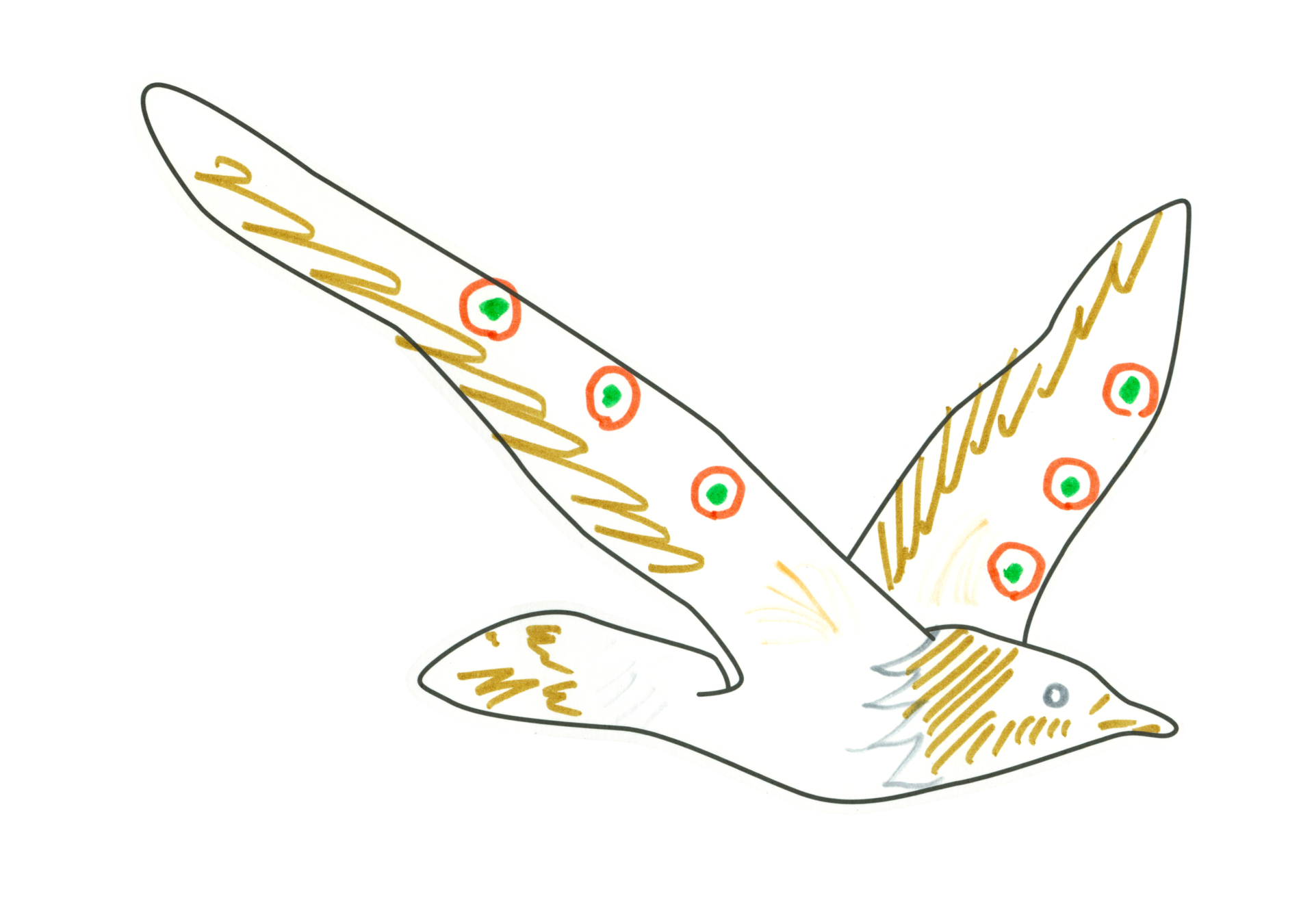 自由飛翔的天氣鳥