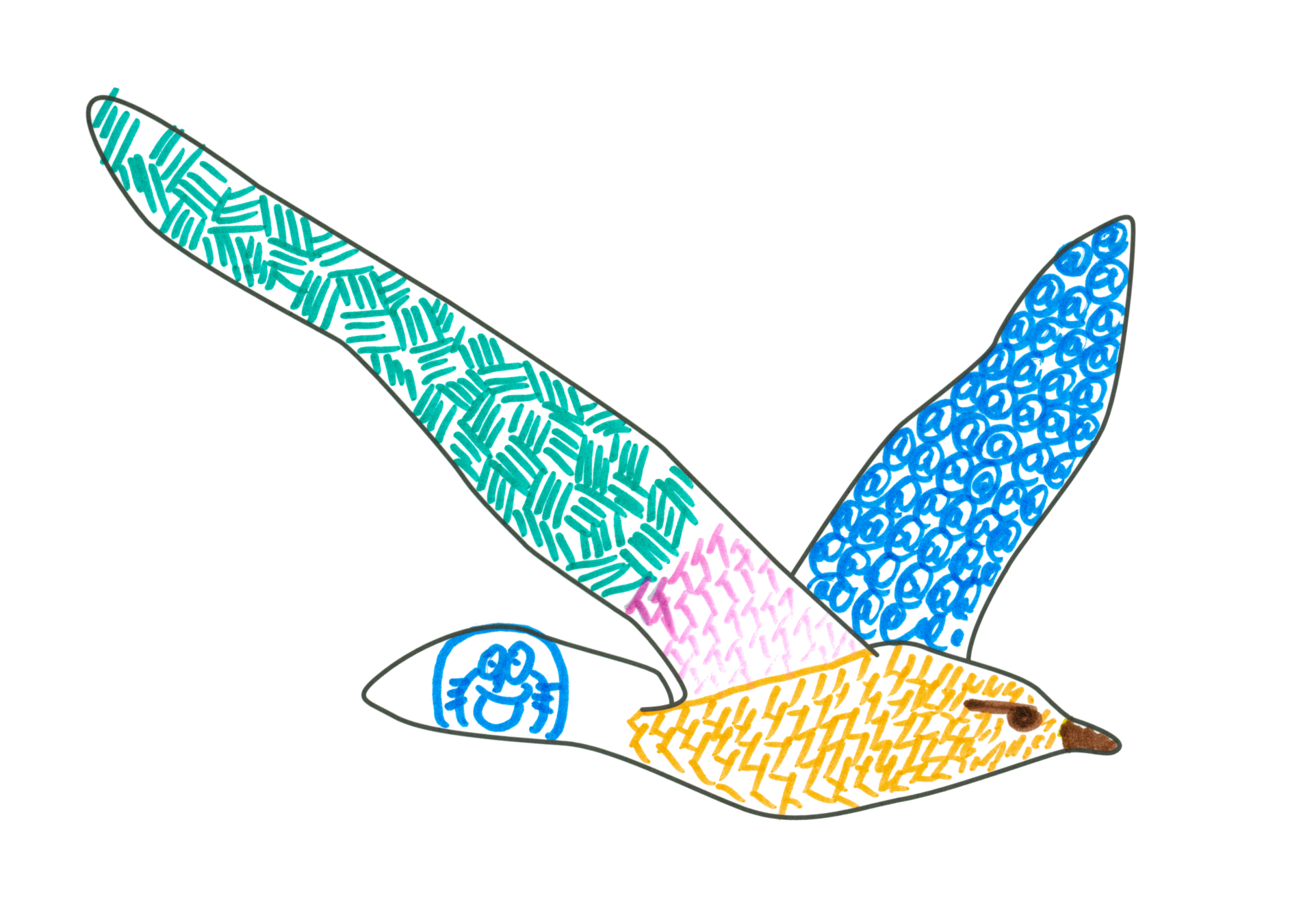 自由飛翔的天氣鳥