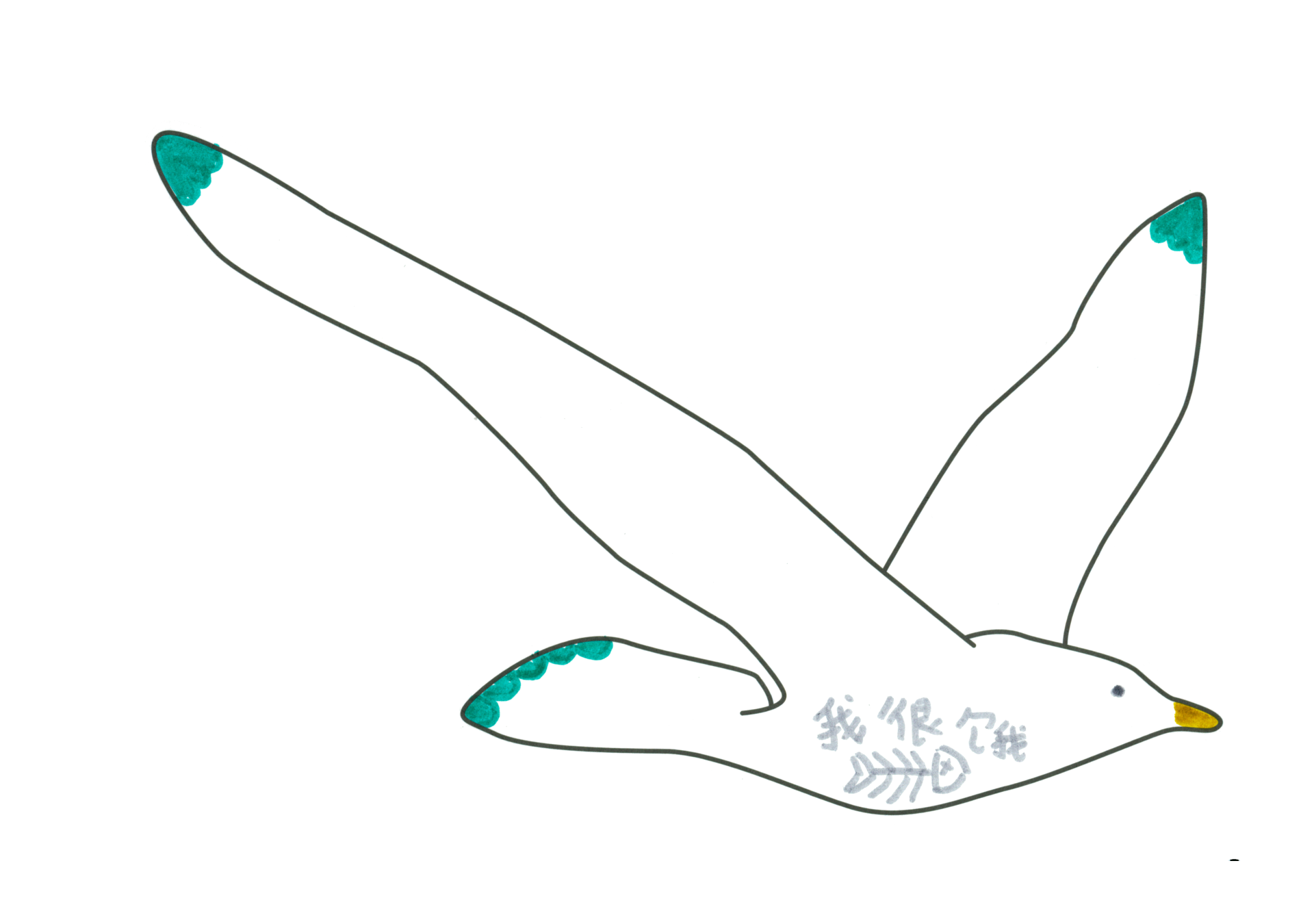 自由飛翔的天氣鳥