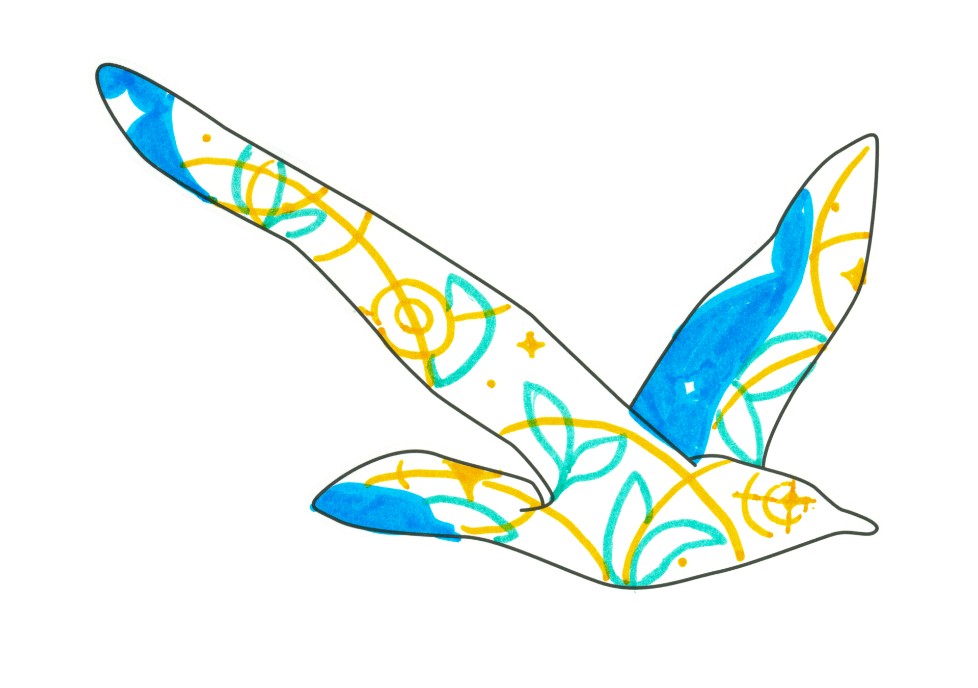 自由飛翔的天氣鳥