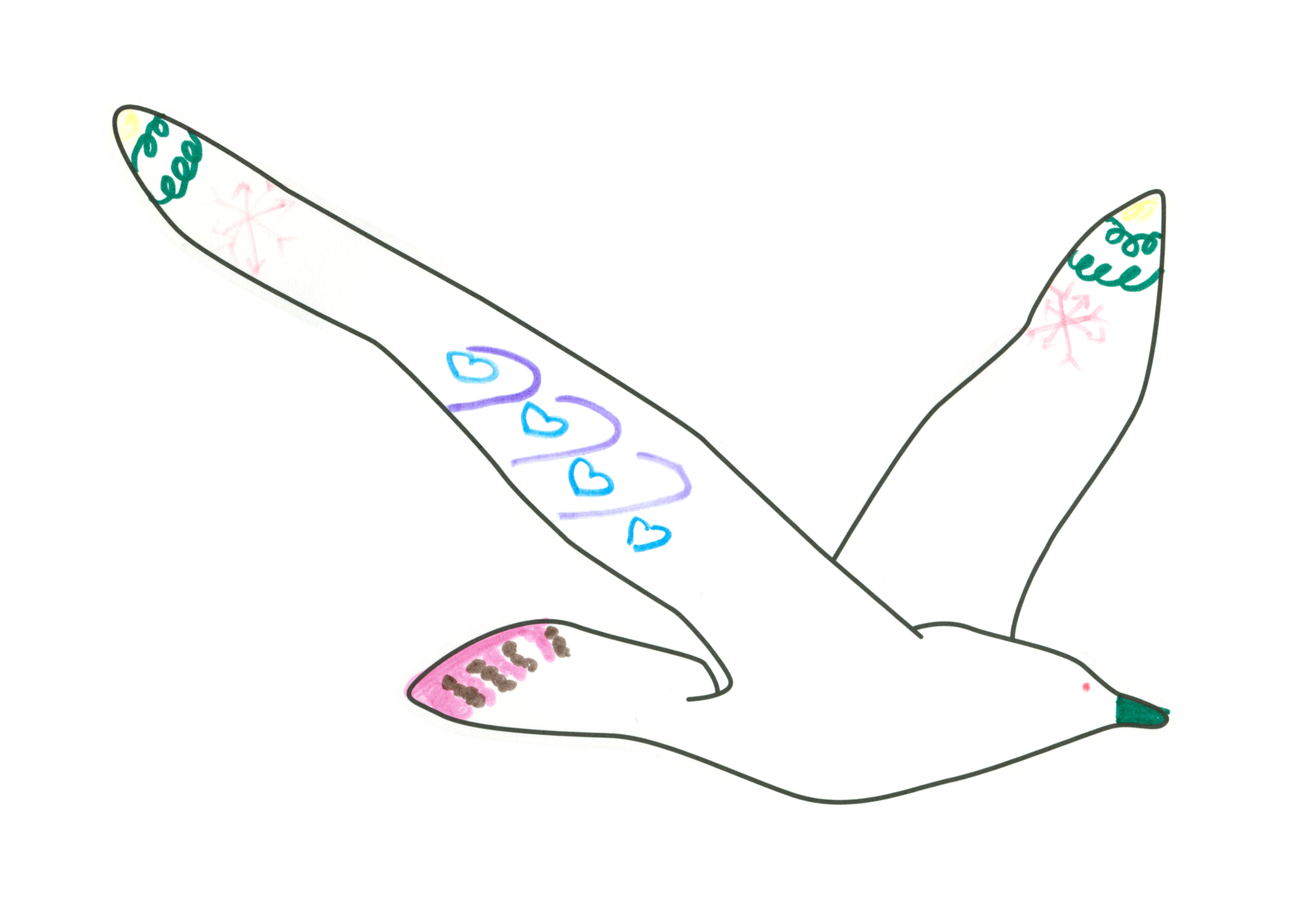 自由飛翔的天氣鳥