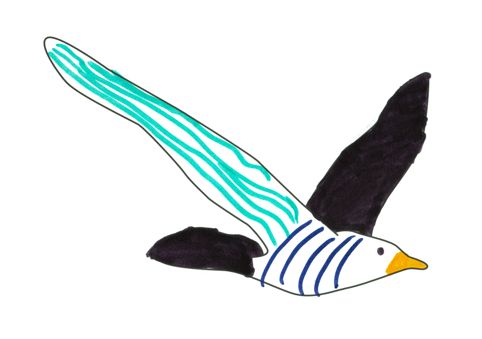 自由飛翔的天氣鳥