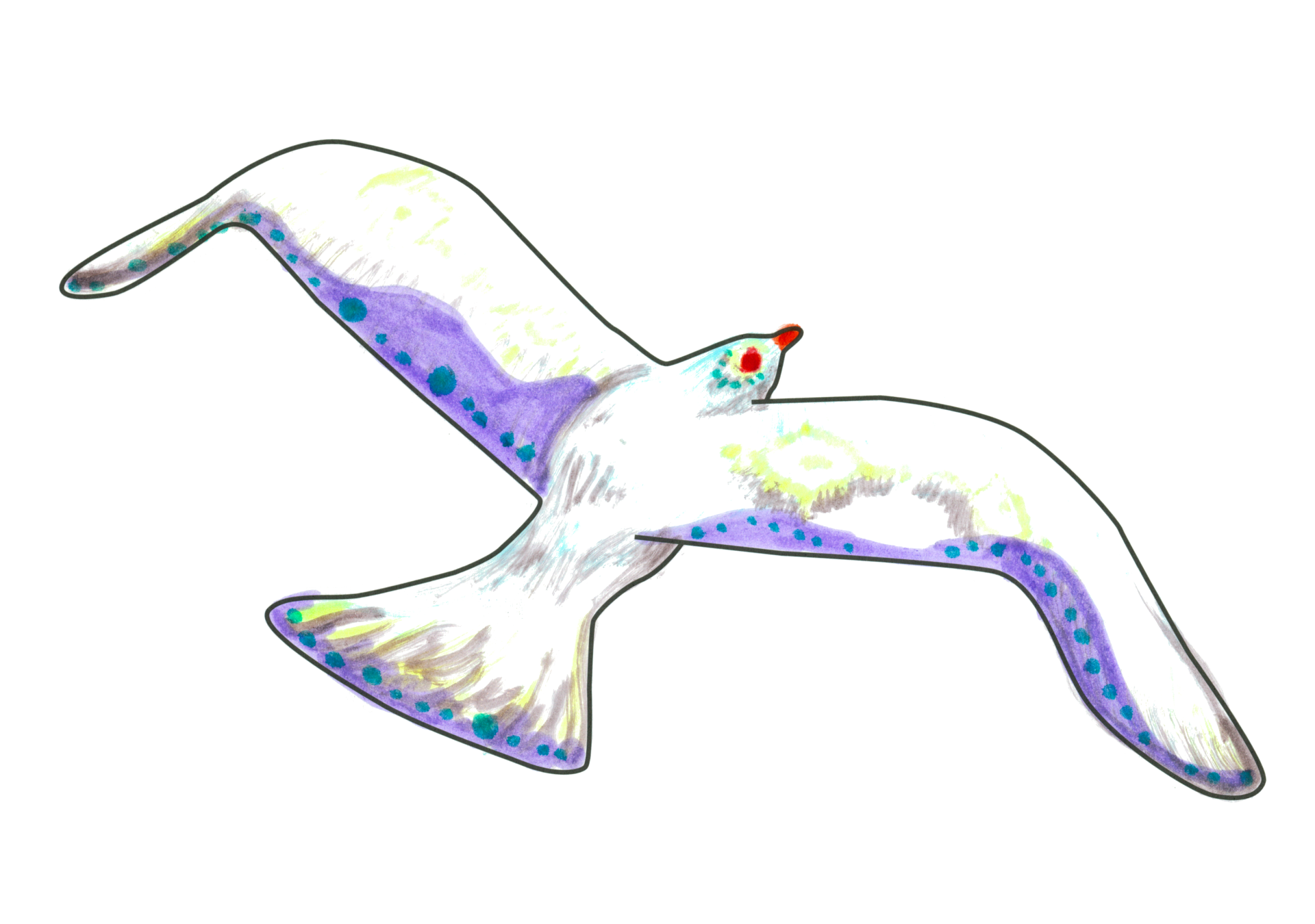 自由飛翔的天氣鳥